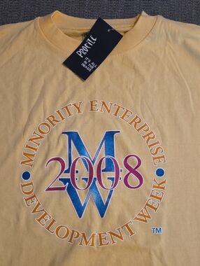 BNWT! VINTAGE! Mens 2XL, 'Minority Enterprise Development Week 2008' Graphic Tee